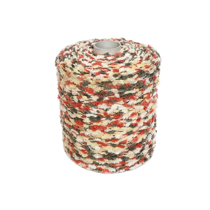 Espaço tingido de poliéster pom pom pom fios de dentes de dentes de tricô